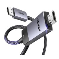 Cáp chuyển DisplayPort 1.4 to HDMI 2.1 Cable 8K@60Hz 4K@120Hz Active Ugreen 80397 DP115